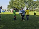 Mini Toernooitje op Sportpark Het Springer met S.K.N.W.K. JO7 en De Jonge Spartaan JO7 (117/174)